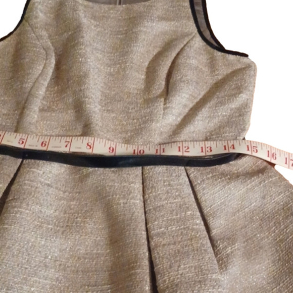 Anne Klein gold dress. No size tag, see measurements.  Great used condition. - Picture 14 of 16
